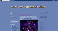 Desktop Screenshot of bloggingbestdancecrew.blogspot.com