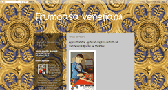 Desktop Screenshot of frumoasa-venetiana.blogspot.com