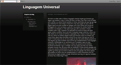 Desktop Screenshot of linguagemuniversal.blogspot.com