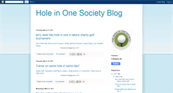 Desktop Screenshot of holeinonesociety.blogspot.com