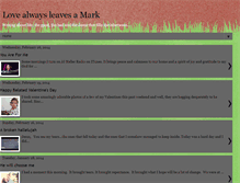 Tablet Screenshot of lovealwaysleavesamark.blogspot.com