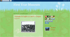 Desktop Screenshot of firstyearmuseu.blogspot.com