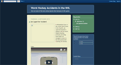 Desktop Screenshot of hockeyaccidents.blogspot.com