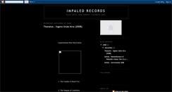 Desktop Screenshot of impaledrecords.blogspot.com