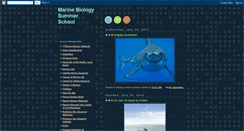 Desktop Screenshot of marinebiologysummerschool.blogspot.com