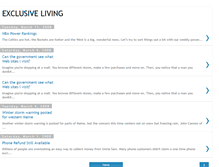 Tablet Screenshot of exclusive-living.blogspot.com