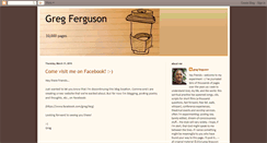 Desktop Screenshot of gregfergusonblog.blogspot.com