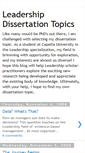 Mobile Screenshot of leadershipdissertation.blogspot.com