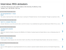 Tablet Screenshot of interviewswithanteaters.blogspot.com