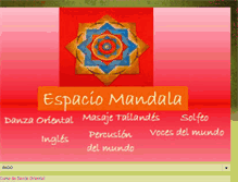 Tablet Screenshot of espacio-mandala.blogspot.com