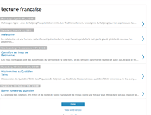 Tablet Screenshot of lecturefrancaise.blogspot.com