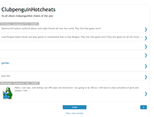 Tablet Screenshot of clubpenguinhotcheats.blogspot.com