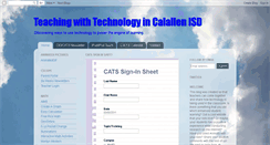 Desktop Screenshot of calallen21.blogspot.com