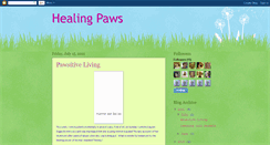 Desktop Screenshot of healingpaws.blogspot.com