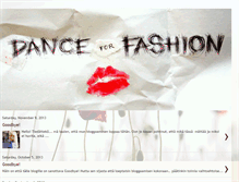 Tablet Screenshot of dance-for-fashion.blogspot.com