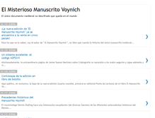 Tablet Screenshot of manuscritovoynich.blogspot.com