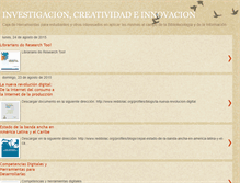 Tablet Screenshot of investigacreaeinnova.blogspot.com