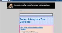 Desktop Screenshot of free-download-protocol-analyzers.blogspot.com