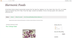 Desktop Screenshot of harmonicfoods.blogspot.com