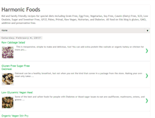 Tablet Screenshot of harmonicfoods.blogspot.com