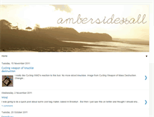 Tablet Screenshot of ambersidewall.blogspot.com