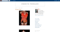 Desktop Screenshot of cre8ivethreads.blogspot.com