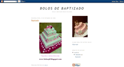 Desktop Screenshot of bolosdebaptizado.blogspot.com