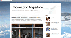 Desktop Screenshot of informatico-migratore.blogspot.com