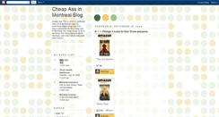 Desktop Screenshot of cheapassinmontreal.blogspot.com