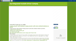 Desktop Screenshot of hp-integrated-module-driver-compaq.blogspot.com