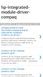 Mobile Screenshot of hp-integrated-module-driver-compaq.blogspot.com