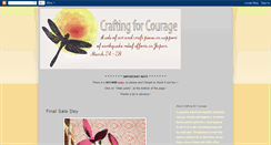 Desktop Screenshot of craftingforcourage.blogspot.com