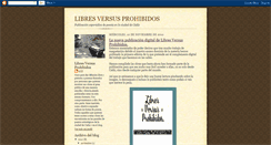 Desktop Screenshot of libresversusprohibidos.blogspot.com