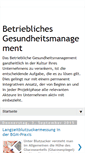 Mobile Screenshot of betriebliches-gesundheitsmanagement.blogspot.com