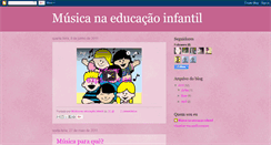 Desktop Screenshot of musicainfantilnaeducacao.blogspot.com