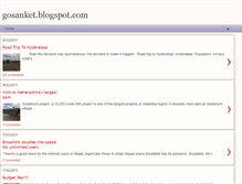 Tablet Screenshot of gosanket.blogspot.com