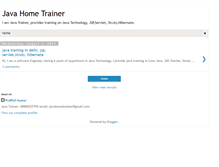 Tablet Screenshot of javahometrainer.blogspot.com