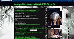 Desktop Screenshot of geografiahumanauamiztapalapa.blogspot.com