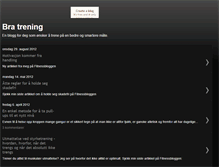 Tablet Screenshot of bedretrening.blogspot.com