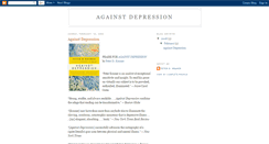 Desktop Screenshot of against-depression.blogspot.com