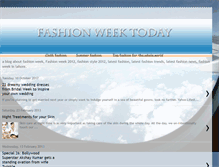 Tablet Screenshot of fashionweektoday.blogspot.com