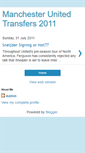 Mobile Screenshot of manutd2011season.blogspot.com