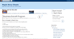 Desktop Screenshot of maple-story-cheats.blogspot.com