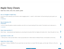 Tablet Screenshot of maple-story-cheats.blogspot.com