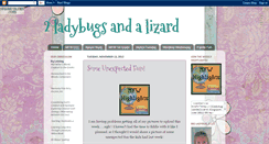 Desktop Screenshot of 2ladybugsandalizard.blogspot.com