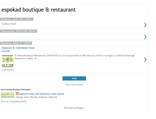 Tablet Screenshot of espokadboutiquerestaurant.blogspot.com