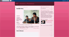 Desktop Screenshot of periodismoyliteraturaarg.blogspot.com