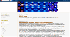 Desktop Screenshot of compcondmat.blogspot.com