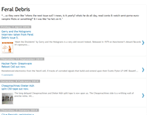 Tablet Screenshot of feraldebris.blogspot.com