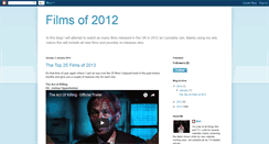 Desktop Screenshot of filmsof2012.blogspot.com